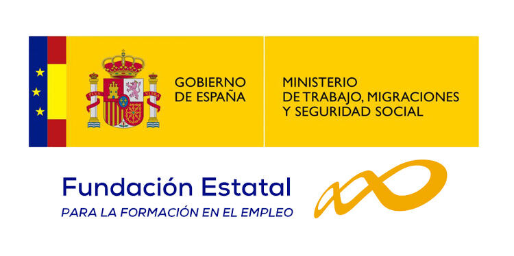 Logo oficial Fundación Estatal para la Formación en el Empleo (FUNDAE) — Ministerio de Trabajo, Migraciones y Seguridad Social