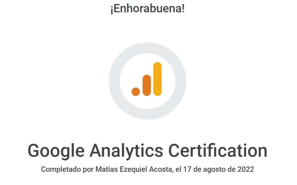 Certificación Google Analytics 4
