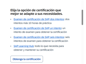 SAP Certification Hub